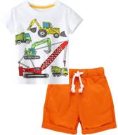 frogwill toddler dinosaur striped boys' summer clothing logo