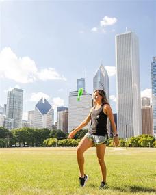 img 1 attached to 🏸 Kickit Pro-Trainer: The Ultimate Badminton-Soccer Fusion for Outdoor, Indoor, Backyard, Beach, or Tailgate Play