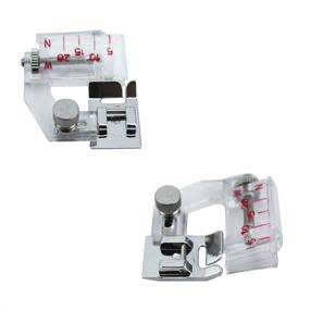 img 2 attached to 🧵 AKOAK Portable Adjustable Bias Binder Presser Foot Feet Kit for Sewing Machines - Brother, Singer, Janome, Juki, Babylock, Plus More - Essential Home Sewing Supply