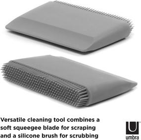 img 2 attached to 🌂 Grey Umbra Flex Rubber Multipurpose Squeegee, 4 x 3 x 0.5 inches