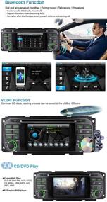 img 1 attached to 🚗 ASURE in-Dash Car DVD Player Bluetooth Car Stereo for Jeep Grand Cherokee Dodge RAM Chrysler Sebring with 16G GPS Navigation Map Card, Free 16G Map Card