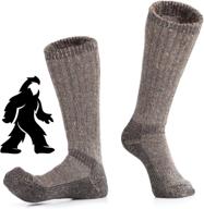 wildside wool alpaca hiking socks: the explorer's boot-height heavyweight with full cushion - made in usa логотип