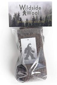 img 1 attached to Wildside Wool Alpaca Hiking Socks: The Explorer's Boot-Height Heavyweight with Full Cushion - Made in USA