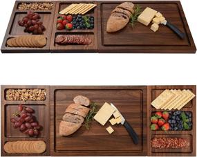 img 4 attached to 🧀 Enhance Your Entertaining Experience with the Shanik Premium Charcuterie Board Double Sided