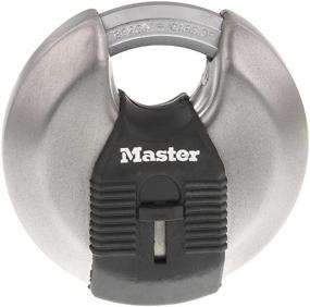 img 4 attached to 🔒 Master Lock M50XD Magnum Heavy-Duty Stainless Steel Discus Padlock - Key Included