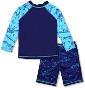 img 3 attached to Swimsuits Sleeve Sunsuit Swimwear Coconut Boys' Clothing for Swim