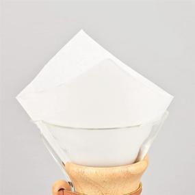 img 1 attached to ☕ Chemex Classic Coffee Filters, Square Shape, Pack of 100 - Enhanced Packaging