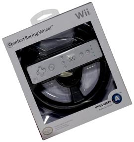 img 2 attached to Усовершенствованное рулевое колесо Nintendo Wii Comfort Racing Wheel - Стильный черный.