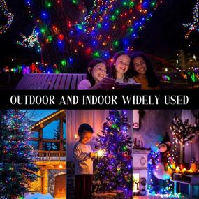 img 2 attached to 🎄 Quntis 328FT 1000 LED Christmas Lights: Multicolor Diamond Style Xmas Tree Lights for Festive Outdoor and Indoor Decoration