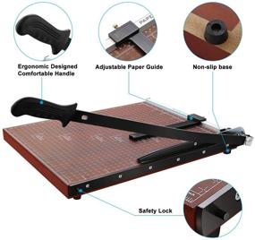 img 1 attached to A4 Paper Trimmer: Heavy Duty Guillotine Cutter with 📏 12 Sheet Capacity - Ideal Cutting Machine for Home Office