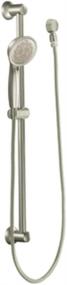 img 1 attached to 🚿 Moen 3863EPBN Envi Collection Eco-Performance Handheld Showerhead, Brushed Nickel - Includes 30&#34; Slide Bar