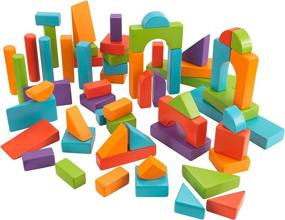 img 2 attached to SEO-optimized Wooden Block Set by KidKraft, comprising of 60 Blocks