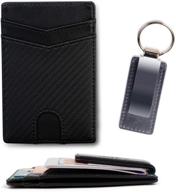 👔 arcadian minimalist blocking leather men's accessories: enhancing wallets, card cases & money organizers logo