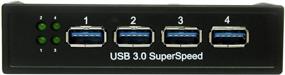img 2 attached to StarTech.com 3.5in or 5.25in Bay USB 3.0 Front Panel 4 Port Hub - Internal Front 3.5 USB 3.0 Hub (35BAYUSB3S4), Black
