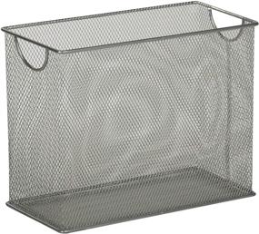 img 2 attached to 📁 Honey-Can-Do Mesh Desktop File Organizer: Silver OFC-03303 - Efficient & Stylish Solution