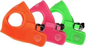 img 1 attached to 🐶 Puppia Authentic Neon Soft Vest Harness B: Ultimate Comfort and Style for Your Furry Friend!