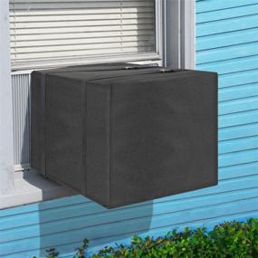 img 4 attached to 🌬️ Aozzy Air Conditioner Covers: Winter-Ready, Waterproof AC Covers for Window Units - Heavy-Duty Protection with Adjustable Straps - 25.5"W x 17"H x 20.5"D Inches