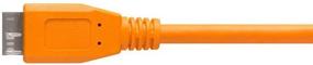 img 2 attached to 🔌 TetherPro USB 3.0 to Micro-B Cable - 15ft (4.6m) - High-Visibility Orange | Tether Tools