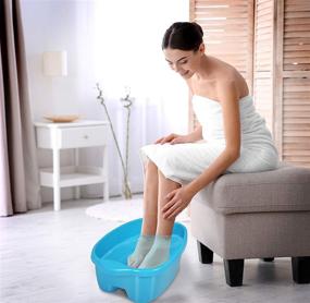 img 1 attached to Milliard Extra Large Foot Soak Bath Tub Spa 🛀 Basin - Ultimate Foot Care Solution for Men's Size 12