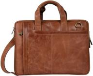 liberty leather business briefcase adjustable logo