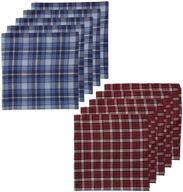 👔 stylish multi-colored cotton handkerchiefs - mh1034 men's accessories hankie collection logo