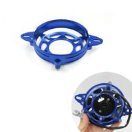 🏍️ otom motorcycle cnc fan shell frame protection bracket cover: universal accessory for crf xcf fc/fe kxf rmz wrf 250 450（blue） logo