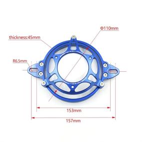 img 3 attached to 🏍️ OTOM Motorcycle CNC Fan Shell Frame Protection Bracket Cover: Universal Accessory for CRF XCF FC/FE KXF RMZ WRF 250 450（Blue）