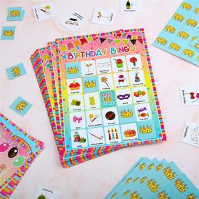 img 1 attached to 🎉 Ultimate Birthday Bingo Game: 47-Piece Set with 24 Players and Reward Cards – Perfect Party Game Supplies for Kids