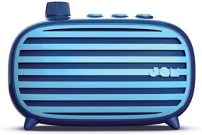 img 4 attached to 🔵 JAM Retro Classic Bluetooth Speaker with 10 Hours of Play Time, Auxiliary Input Port, USB Charging - Blue