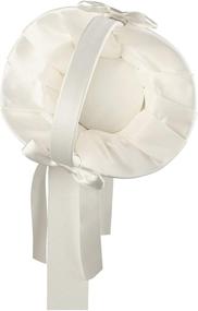 img 2 attached to 🧺 Ivory Satin Flower Girl Basket by Lillian Rose: Elegant and Petite (6.5" FB404 I)