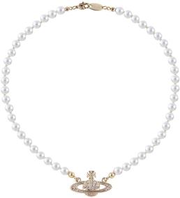 img 4 attached to Necklace Diamond Necklaces Rhinestone Imitation