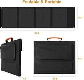 img 2 attached to Portable Solar Panel Charger Kit 120W - Foldable Solar Panel Charger 🔋 with 2 USB Ports for RV, Boat, Camper, Roof, Cabin, Shed and Summer Camping