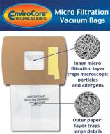 🧹 12-pack of envirocare vacuum cleaner bags for oreck super-deluxe compact and buster b canisters логотип