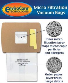 img 4 attached to 🧹 12-Pack of EnviroCare Vacuum Cleaner Bags for Oreck Super-Deluxe Compact and Buster B Canisters