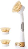 🧽 alink soap dispensing dish brush with handle: kitchen scrubber for efficient cleaning of sink, cast iron pot, and more! includes 2 refill heads logo