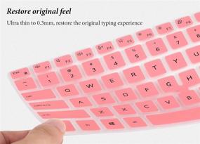 img 1 attached to 14-inch Keyboard Cover with Pointing for Dell Latitude 5410 5400 5401 5411 Laptop, Dell Latitude 7400 Keyboard Skin Protector, Laptop Accessories for 14-inch Dell Latitude - Pink