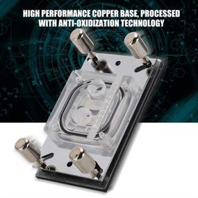 img 3 attached to 💦 Bewinner PC Water Cooling Block: Copper Base with Micro Channel for AM2/AM3/AM4 CPUs - Anti-Oxidization Technology Included