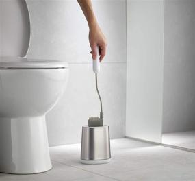 img 1 attached to 🧽 Efficient Cleaning with Joseph Joseph Flex Lite Steel Toilet Brush in White