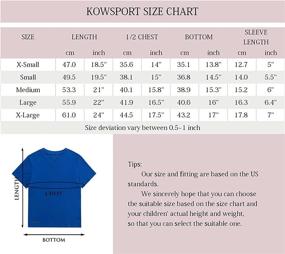 img 1 attached to KOWSPORT T Shirt Classic V Neck Girls Boys' Clothing