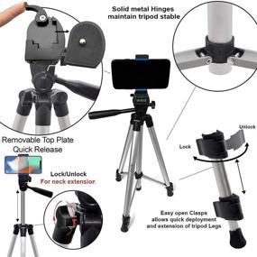 img 2 attached to Acuvar 50-Inch Aluminum Camera Tripod: Sturdy and Versatile