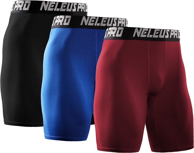 🩲 Neleus Men's 3-Pack Performance Compression Shorts for…