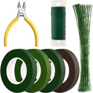 🌸 chrorine floral arrangement kit with floral tapes, 22-gauge floral stem wire, and 26-gauge green floral wire - ideal for bouquet and wreath making supplies logo