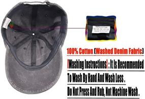 img 1 attached to HHNLB Funny Adjustable Washed Baseball Sports & Fitness in Team Sports