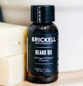 img 1 attached to 🧔 Brickell Men's Beard Oil: Natural, Organic Argan & Jojoba Oil for Strengthening and Softening Hair, 1 Ounce, Scented