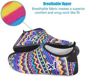 img 3 attached to Versatile Unisex Water Shoes for 👣 Quick-Dry Beach Adventures: Aqua Socks, Yoga Shoes