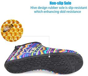 img 1 attached to Versatile Unisex Water Shoes for 👣 Quick-Dry Beach Adventures: Aqua Socks, Yoga Shoes