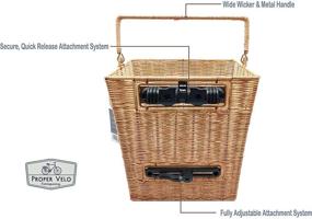 img 2 attached to Sunnyside Wicker Pannier Durable Quick Release