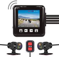 🏍️ vsysto motorcycle dash cam: waterproof, 160° fish eye, dual full hd 1080p cameras, night vision recorder with 2'' screen logo
