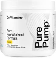 purepump natural pre-workout supplement: clean energy boost, lemon flavor for men and women logo