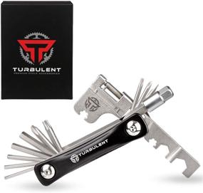 img 4 attached to 🚴 Turbulent Universal Bike Multitool - 23 in 1 Heavy Duty Portable Repair Kit with Chain Breaker, Allen Keys & Spoke Tool